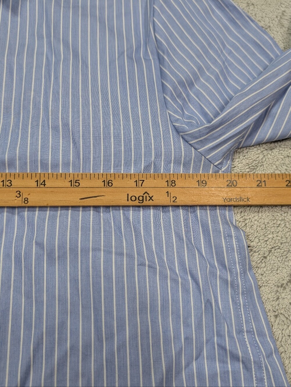 Allsaints Dress Womens 2 Blue Stripe Alber Long Sleeve Shirtdress Relaxed - Picture 5 of 9